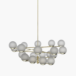 Ball & Hoop | S 19—09 - Polished Brass - Frosted | Suspensions | Empty State