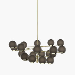 Ball & Hoop | S 19—09 - Polished Brass - Smoked | Lampade sospensione | Empty State