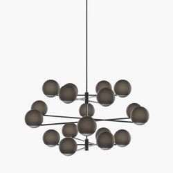Ball & Hoop | S 19—10 - Black Anodised - Smoked | Lampade sospensione | Empty State