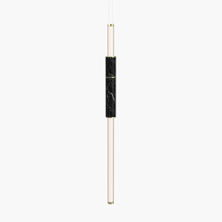 Light Pipe | S 58—01 - Polished Brass - Black | Pendelleuchten | Empty State