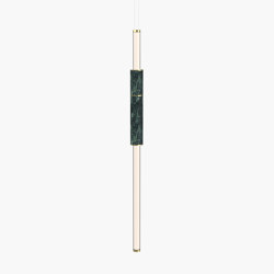 Light Pipe | S 58—01 - Polished Brass - Green | Pendelleuchten | Empty State