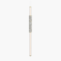 Light Pipe | S 58—01 - Brushed Brass - White | Pendelleuchten | Empty State