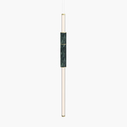 Light Pipe | S 58—01 - Brushed Brass - Green | Pendelleuchten | Empty State