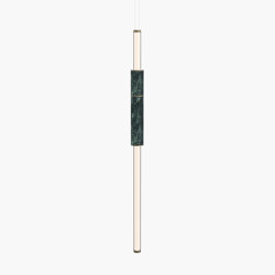 Light Pipe | S 58—01 - Burnished Brass - Green | Lampade sospensione | Empty State