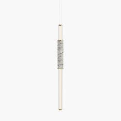 Light Pipe | S 58—02 - Polished Brass - White | Lampade sospensione | Empty State