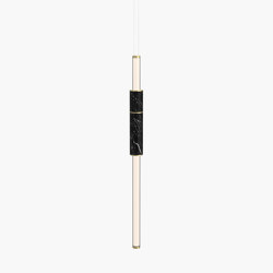 Light Pipe | S 58—02 - Brushed Brass - Black | Lámparas de suspensión | Empty State
