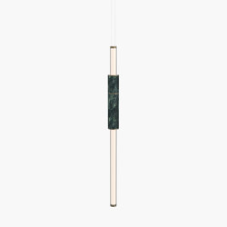 Light Pipe | S 58—02 - Burnished Brass - Green | Lampade sospensione | Empty State