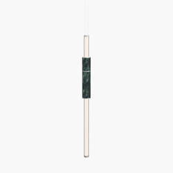Light Pipe | S 58—02 - Silver Anodised - Green | Suspended lights | Empty State