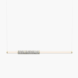 Light Pipe | S 58—03 - Polished Brass - White | Suspensions | Empty State