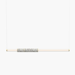 Light Pipe | S 58—03 - Brushed Brass - White | Suspensions | Empty State
