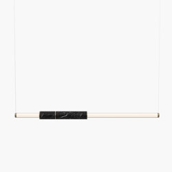 Light Pipe | S 58—03 - Burnished Brass - Black | Suspensions | Empty State