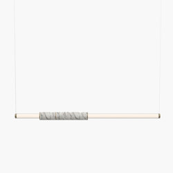 Light Pipe | S 58—03 - Burnished Brass - White | Suspensions | Empty State