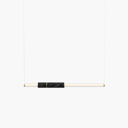 Light Pipe | S 58—04 - Polished Brass - Black | Suspended lights | Empty State