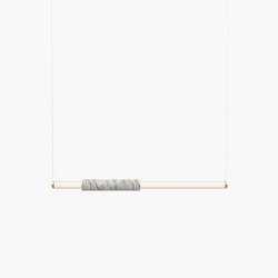 Light Pipe | S 58—04 - Polished Brass - White | Lampade sospensione | Empty State