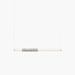 Light Pipe | S 58—04 - Brushed Brass - White | Suspended lights | Empty State