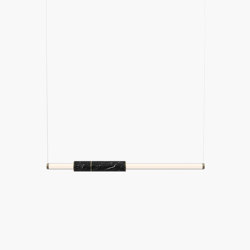 Light Pipe | S 58—04 - Burnished Brass - Black | Suspended lights | Empty State