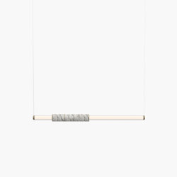 Light Pipe | S 58—04 - Burnished Brass - White | Suspended lights | Empty State