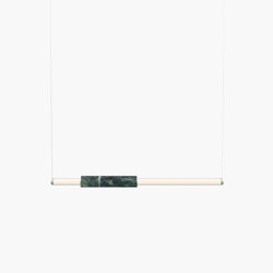 Light Pipe | S 58—04 - Silver Anodised - Green | Suspended lights | Empty State