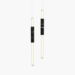 Light Pipe | S 58—05 - Polished Brass - Black | Lámparas de suspensión | Empty State