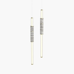 Light Pipe | S 58—05 - Polished Brass - White | Pendelleuchten | Empty State