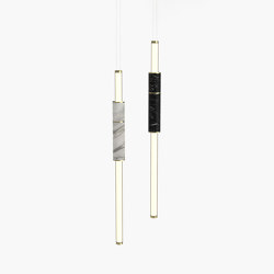 Light Pipe | S 58—05 - Polished Brass - White / Black | Pendelleuchten | Empty State
