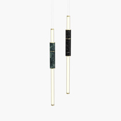 Light Pipe | S 58—05 - Brushed Brass - Green / Black | Suspensions | Empty State