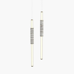 Light Pipe | S 58—05 - Burnished Brass - White | Suspensions | Empty State
