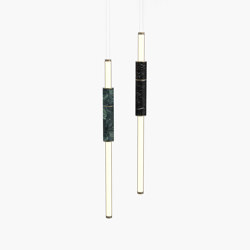 Light Pipe | S 58—05 - Burnished Brass - Green / Black | Lampade sospensione | Empty State