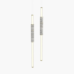 Light Pipe | S 58—06 - Polished Brass - White | Suspensions | Empty State