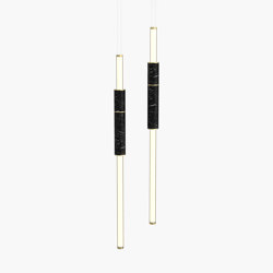 Light Pipe | S 58—06 - Brushed Brass - Black | Suspended lights | Empty State