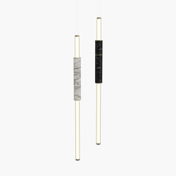 Light Pipe | S 58—06 - Burnished Brass - White / Black | Suspended lights | Empty State