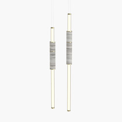 Light Pipe | S 58—07 - Polished Brass - White | Lampade sospensione | Empty State