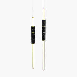 Light Pipe | S 58—07 - Brushed Brass - Black | Suspensions | Empty State