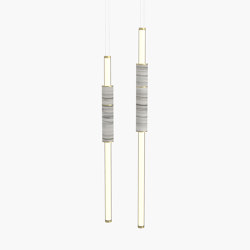 Light Pipe | S 58—07 - Brushed Brass - White | Suspensions | Empty State