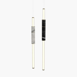 Light Pipe | S 58—07 - Burnished Brass - White / Black | Suspensions | Empty State