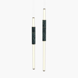 Light Pipe | S 58—07 - Burnished Brass - Green | Lampade sospensione | Empty State