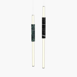 Light Pipe | S 58—07 - Silver Anodised - Green / Black | Suspended lights | Empty State