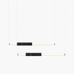 Light Pipe | S 58—08 - Burnished Brass - Black | Suspensions | Empty State