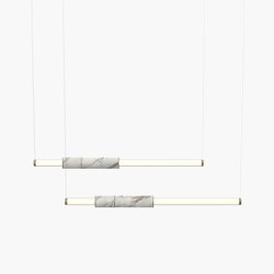 Light Pipe | S 58—08 - Burnished Brass - White | Suspensions | Empty State