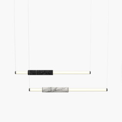 Light Pipe | S 58—08 - Black Anodised - White / Black | Suspended lights | Empty State