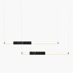 Light Pipe | S 58—10 - Black Anodised - Black | Suspended lights | Empty State