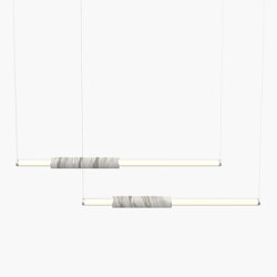 Light Pipe | S 58—10 - Silver Anodised - White | Suspended lights | Empty State