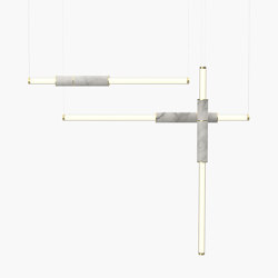 Light Pipe | S 58—11 - Polished Brass - White | Lámparas de suspensión | Empty State
