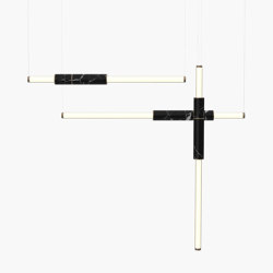 Light Pipe | S 58—11 - Burnished Brass - Black | Suspended lights | Empty State