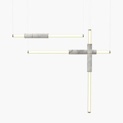 Light Pipe | S 58—11 - Burnished Brass - White | Suspended lights | Empty State