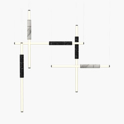 Light Pipe | S 58—12 - Black Anodised - White / Black | Suspended lights | Empty State
