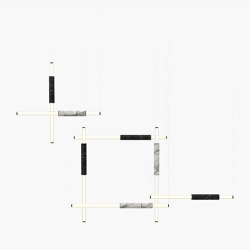 Light Pipe | S 58—13 - Black Anodised - White / Black | Suspended lights | Empty State