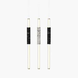 Light Pipe | S 58—14 - Polished Brass - White / Black | Suspensions | Empty State