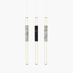 Light Pipe | S 58—14 - Polished Brass - White / Black | Suspended lights | Empty State