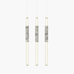 Light Pipe | S 58—14 - Polished Brass - White | Suspensions | Empty State